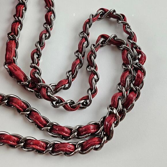 Chanel Burgundy Red Maxi Lambskin Classic Flap Bag - Picture 8 of 14